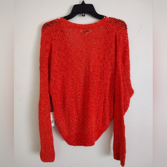 Billabong NWT orange Sweet Bliss wrap sweater size medium - Picture 13 of 15